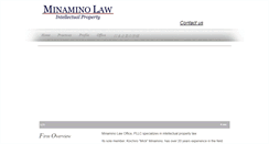 Desktop Screenshot of minaminolaw.com